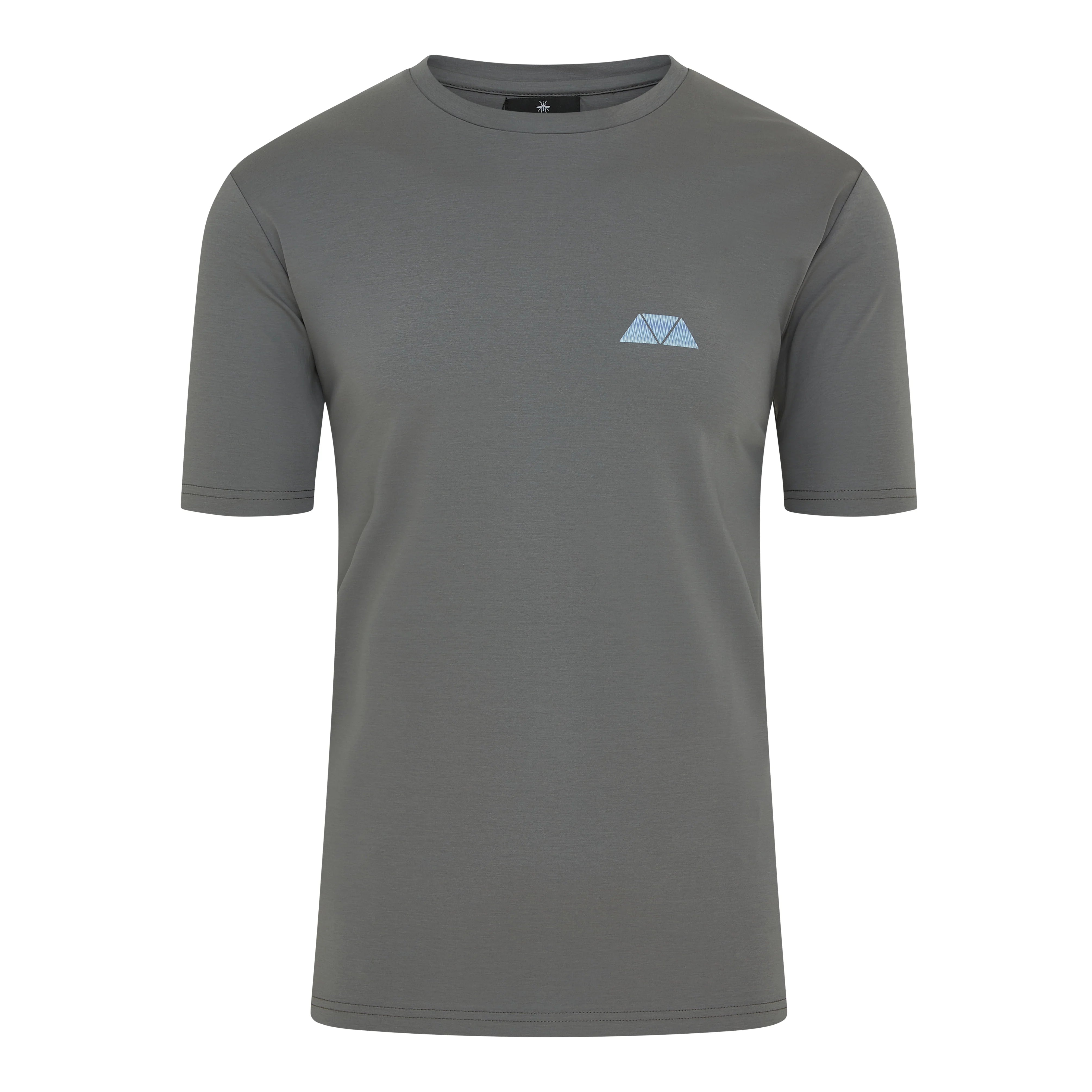 Mosquito Azure Triangle (Purple) T-Shirt - Grey